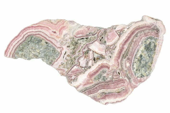 Polished Banded Rhodochrosite Slab - Argentina #264714